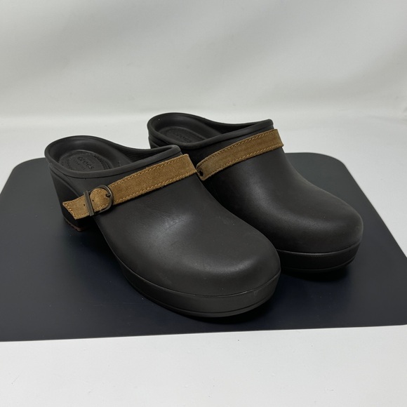 CROCS Shoes - Crocs Sarah Clog Mule Duel Comfort Espresso Standard Fit Woman’s Size 8